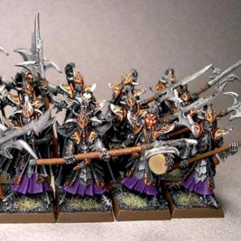 Warhammer Dark Elf Elves Black Guard by kc11