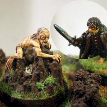 Frodo versus Gollum (particular) by ssimone02
