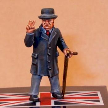 25mm Winston Churchill- Black Scorpion Miniatures by hmslouie