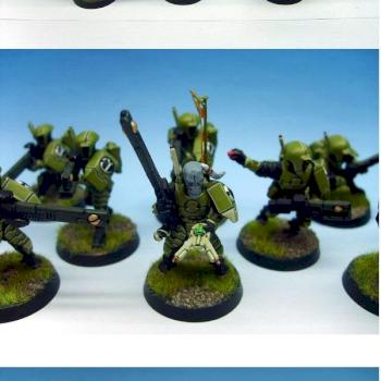 Tau Firewarrior Squad by Kaptein