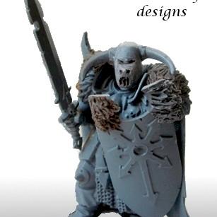 Converted Chaos Warrior (Sculpt) by junior elf