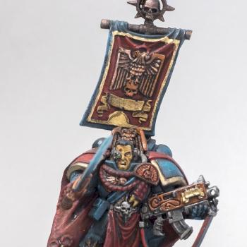Space Marines Crimson Fists Captain by filipple