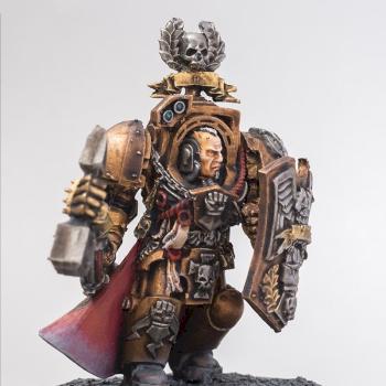 Space Marines Imperial Fists Cpt Darnath Lysander by filipple