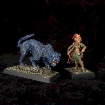 Elf Ranger with Panther Companion by PraiseworthyStudios
