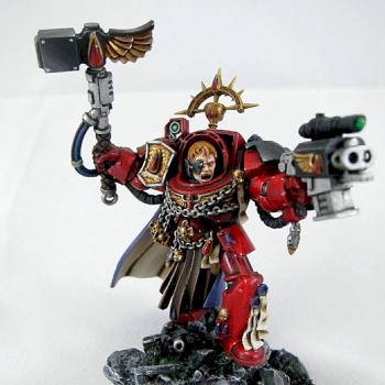 Blood Angels Captain Karlaen by BlueDorian