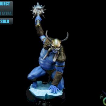 Tabletop Commission Frost Giant Heroclix by BerenMiniaturasStudio