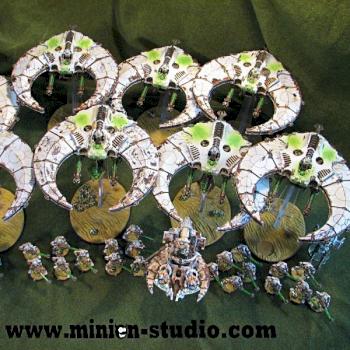Necron Fleet by MinionStudio
