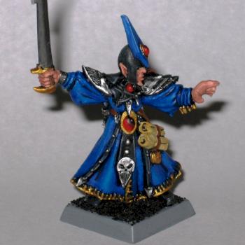 Warhammer Dark Elf Sorcerer by hammerandbrush