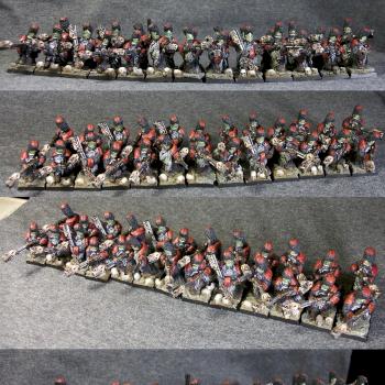 CHAOS DWARF INFERNAL GUARD WITH FIREGLAIVES by Grigory