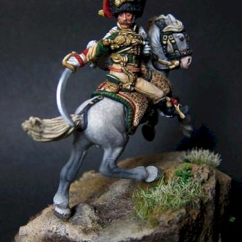 28mm Charging Chasseur à Cheval Wargames Foundry Conversion by Victorious Secret