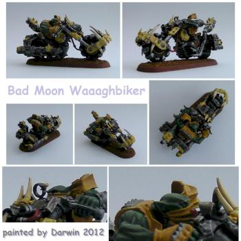 Space Ork Bad Moon Waaaghbiker / Warbiker by Darwin