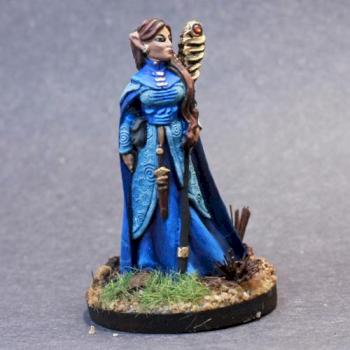 Reaper Black Bones Anthanelle, Female Elf Wizard by superbug983