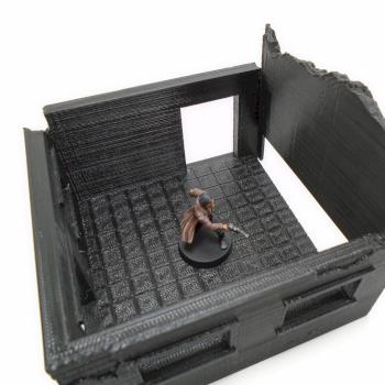 Table Top Terrain 3D Printed Urban Buildings for 28mm scale Star Wars Legion 40k by w013ejb