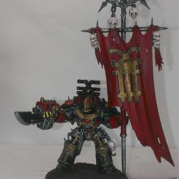 Evon Lynch, Iron Brotherhood Terminator Banner Bearer by OgrePie