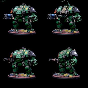 Salamanders Primaris Redemptor Dreadnought by castlebrush