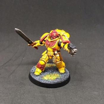 IRON FISTS SPACE MARINES LIEUTENANT by juanlurockerman
