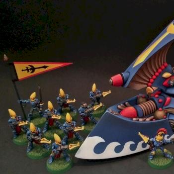 Armorcast Wave serpent with guardian squad by Enrique López Valladares
