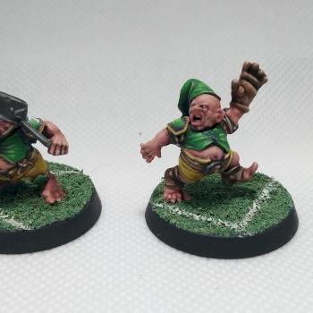 Blood Bowl Halfling team (12) greenfield grasshugers by ikiwith