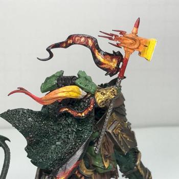 Salamander Chapter Master on Bike by Ziphoneon