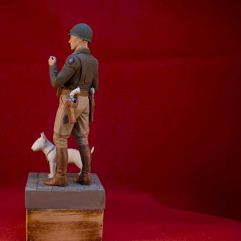 GENERAL “GEORGE S. PATTON” & WILLIE W/BASE by Bonebor