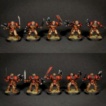 Warhammer 40k Blood Angels Scouts by Green_Brush