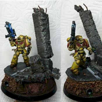 Imperial Fist Primaris by karezeg