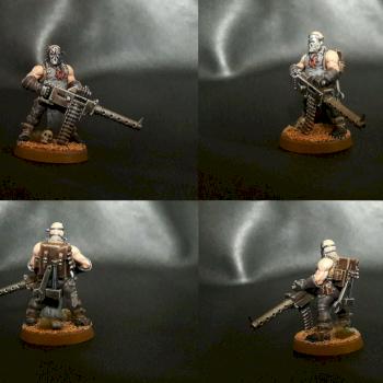 Chaos cultists with heavy weapon by Andriucha