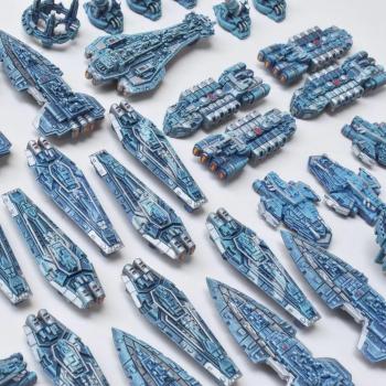 Twilight Imperium Blue Fleet by atxminis