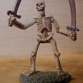 Skeleton with two swords by Sand Rat