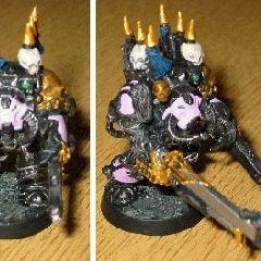 Slaanesh - Emperor's Children - Noise Marine Terminator by tzeentchs eyebrow