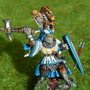 Bretonnian Paladin on foot by GuillaumeLeCourageux
