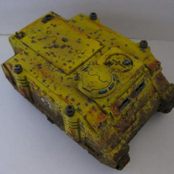 Imperial Fists Rhino by Arasil93