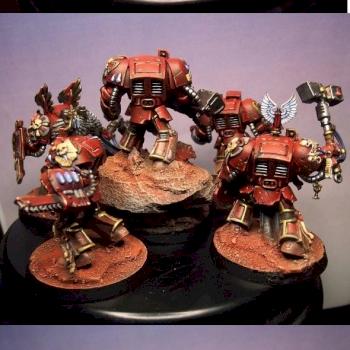 blood angel terminator squad (with space-hulk) by avalon008