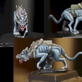 WIP Goblin w/ Riding Dog by Jesma