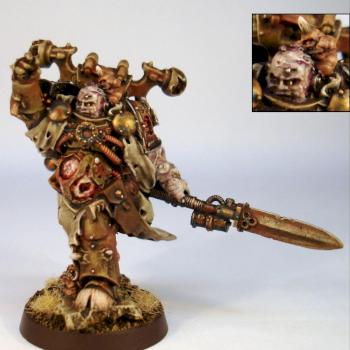 Death Guard Chaos Space Marine Sorcerer by Big Steve