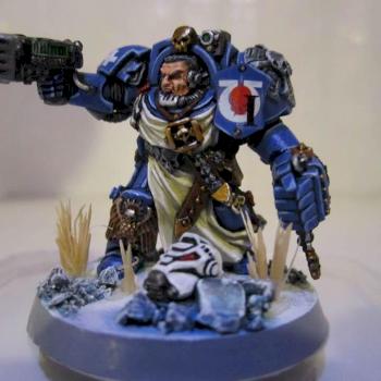 Captain Invictus, Ultramarine Terminator Captain, 1st Company by kevinholcomb