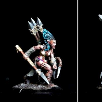 Bloodtracker with blue hair by WangA