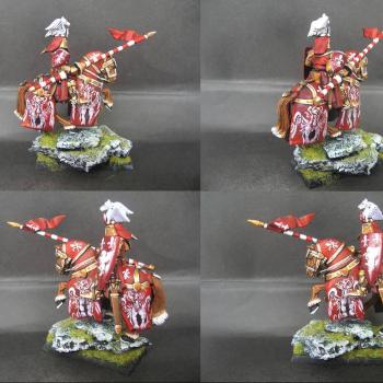 Warhammer Bretonnian Champion Knight of Pegasus by tinman755