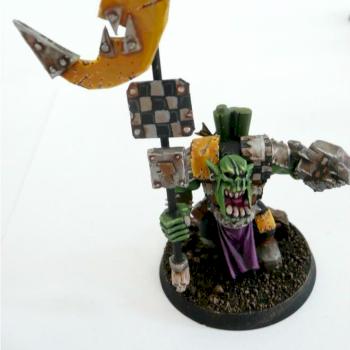 Bad Moon Nob with Converted Waaagh! Banner by Centurionpainting