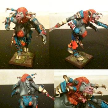 Warhammer Beastmen Ghorgon Gorgon by candypalmer