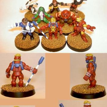 Captain Britain and Friends by Inso