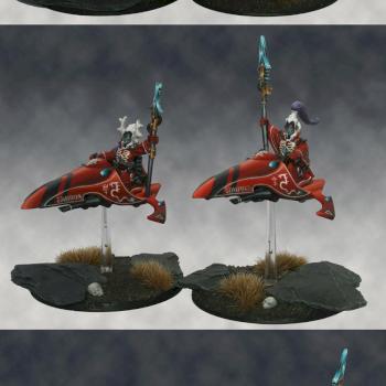 Eldar Saim-Hann Warlocks on jetbikes by nels0nmac
