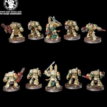 Warhammer 40K Space Marines Platoon Deathwing Terminators by cool-minis.com