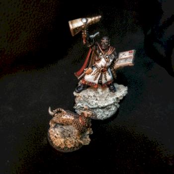 Excelsior warpriest with gryph hound by alef