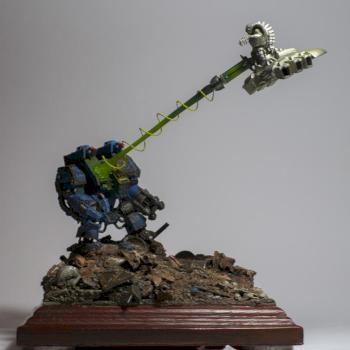 Necron Destroyer attack on Dreadnought by Ziggy