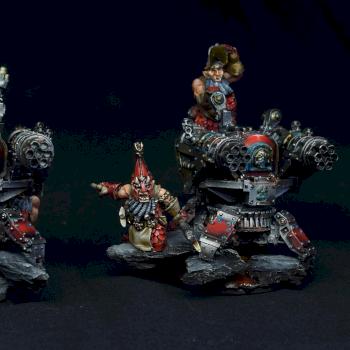 Chaos Dwarves Gunnery Teams by stalkerminsky