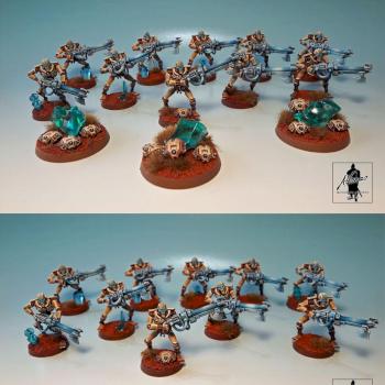 Necron Warriors Squad -  Warhammer 40k by JAAlfonso