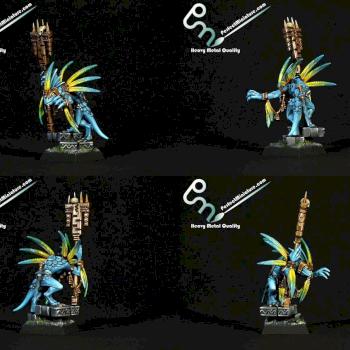 Seraphon Skink Starpriest by perfectminiaturecom