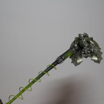 Necron Destroyer attack on Dreadnought by Ziggy