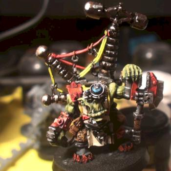 Ork Big Mek with Kustom Force Field by illander